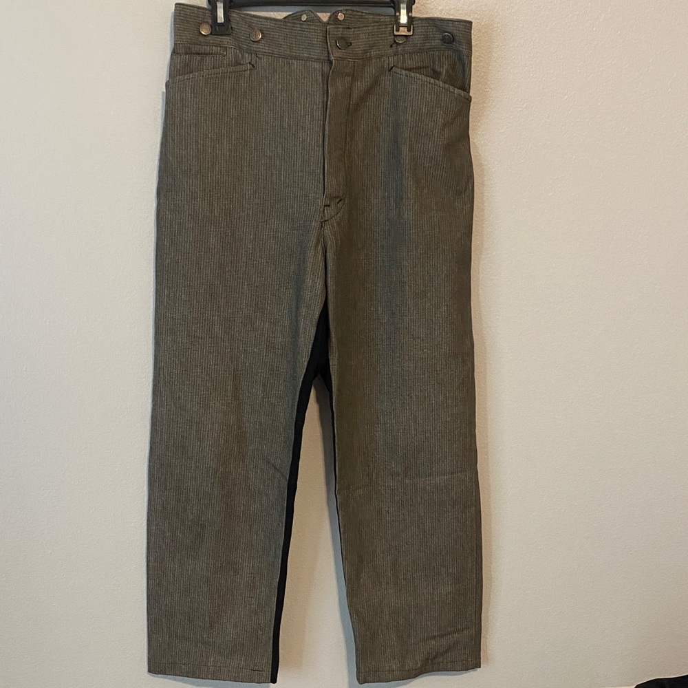 Men's Wah Maker Classic Tan Striped Chinos